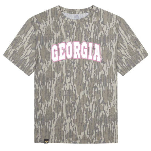 Washed out camo tee