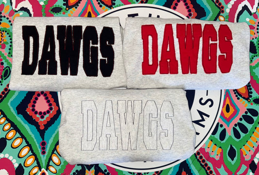 Dawgs appliqué sweatshirt