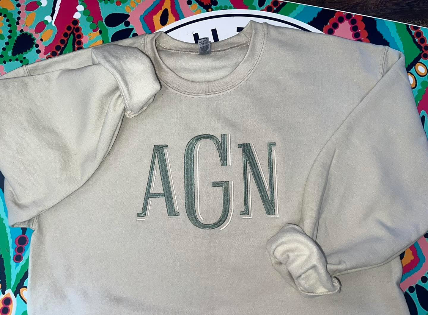 Full Chest Embroidered Sweatshirt