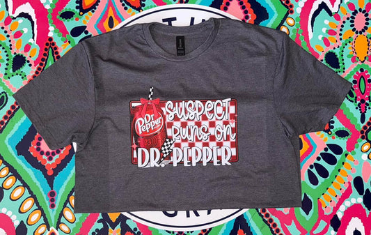 Suspect runs on Dr. Pepper