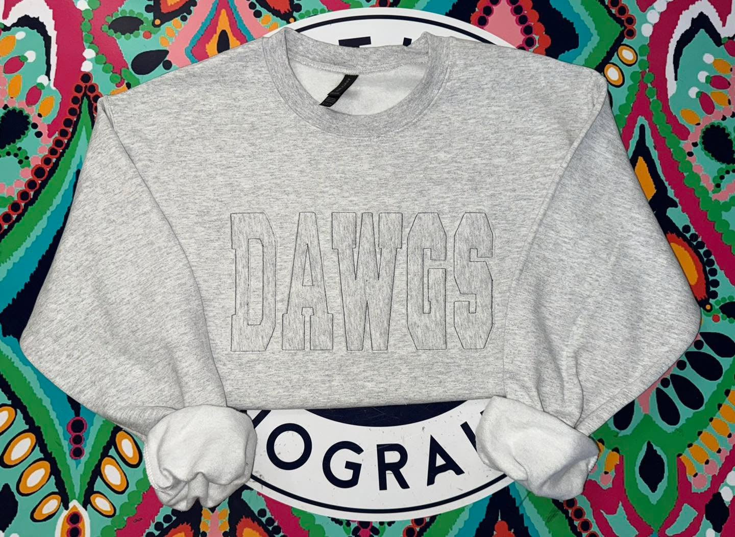 Dawgs appliqué sweatshirt