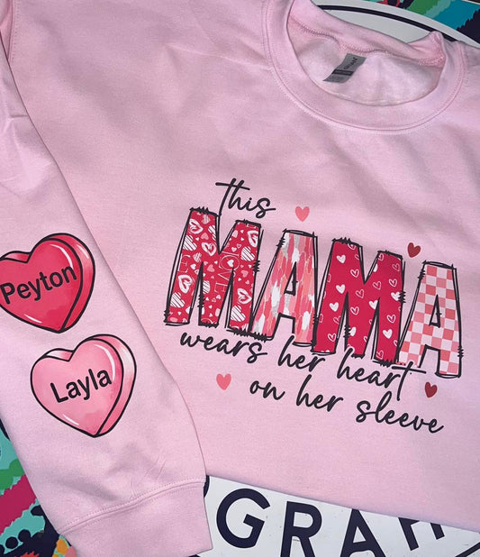 This Mama Wears Her Heart On Her Sleeve