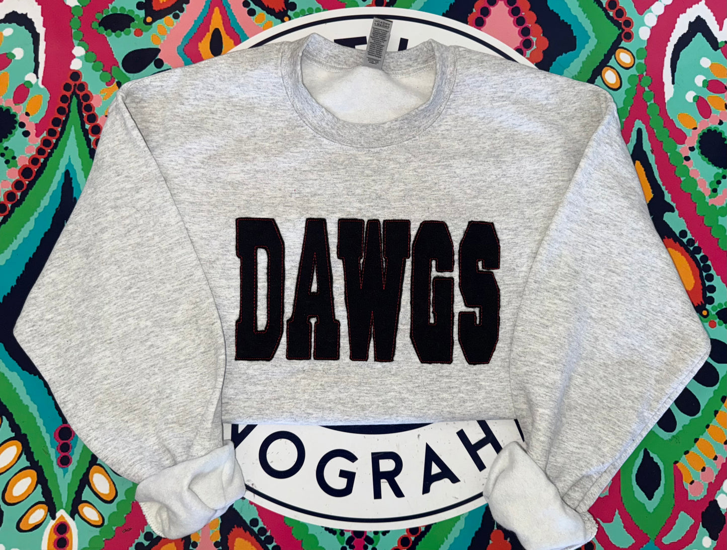Dawgs appliqué sweatshirt