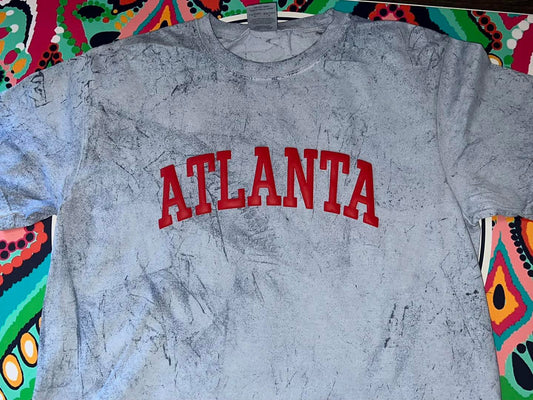 Atlanta Braves Puff Comfort Color T-Shirt