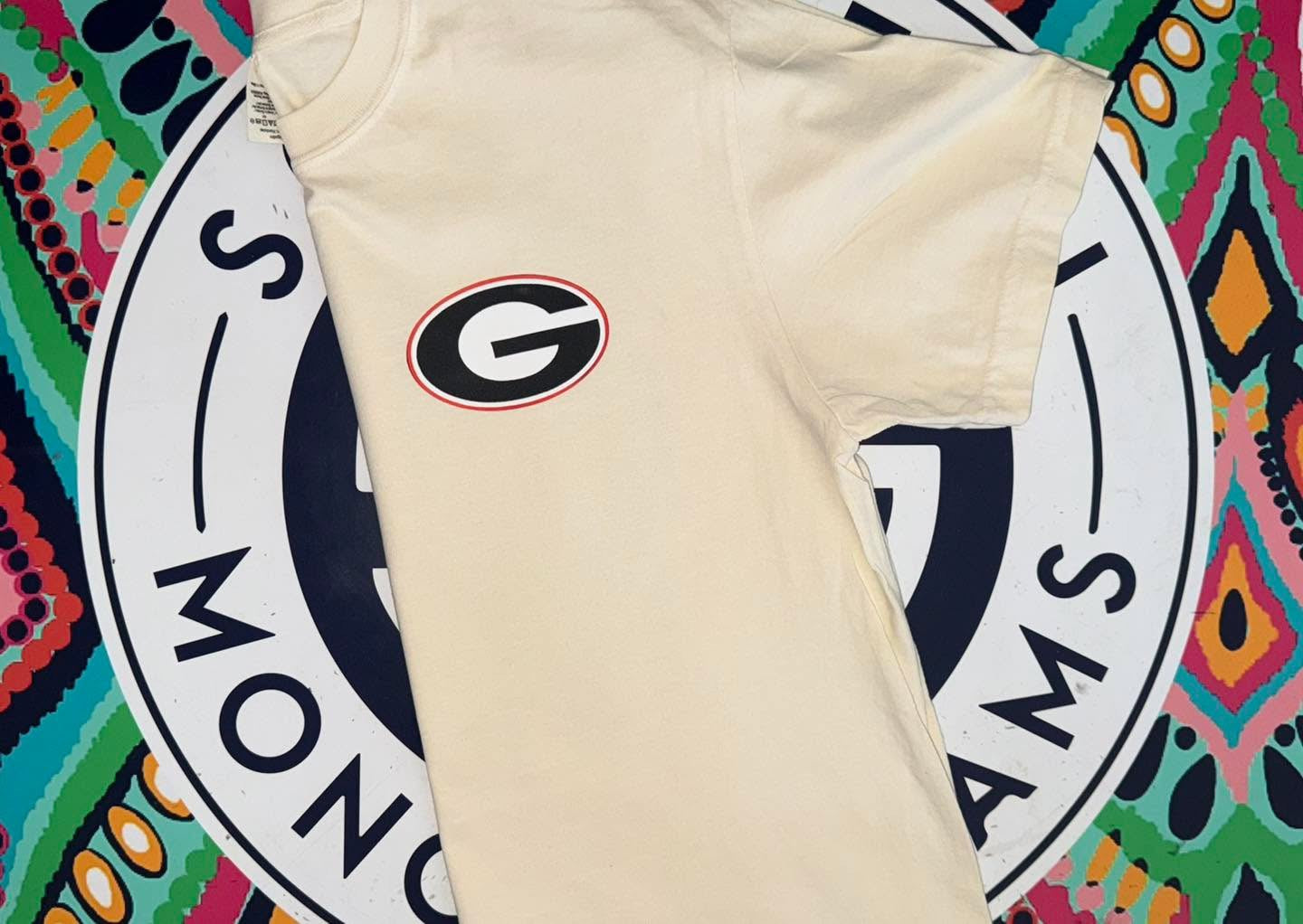 Georgia Bulldogs watercolor stadium